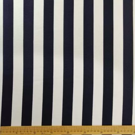 Printed MiniMatt Navy/White Stripe (021)