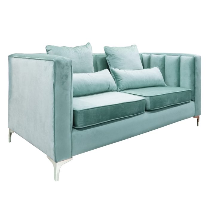 Lola 3 Seater Velvet Couch-2 - Image 2
