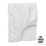 King Fit Sheets 200Tc White