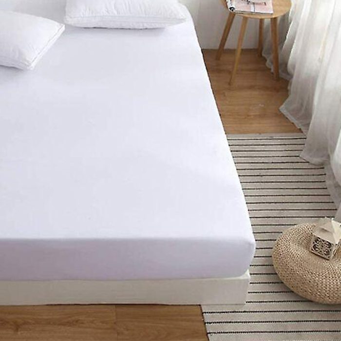 Fitted Sheet Single XL White 144 TC - Image 3