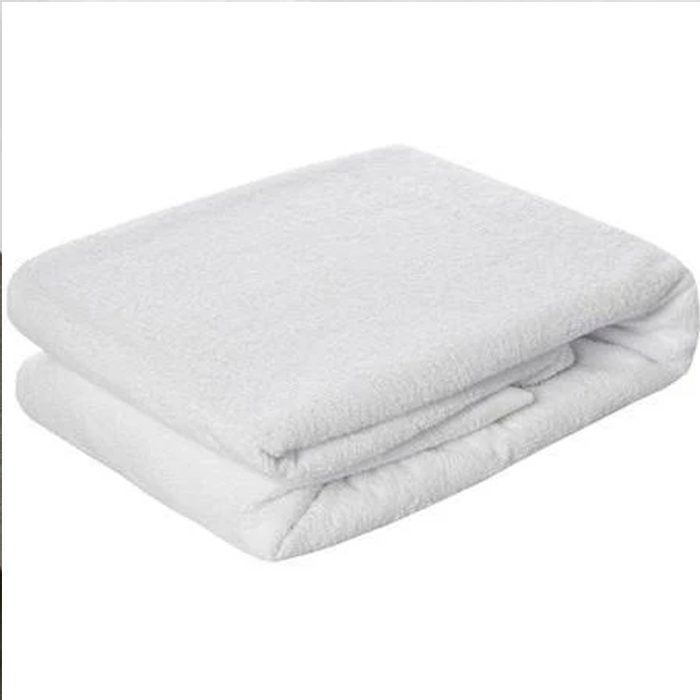 Double Mattress Protector Towelling Waterproof Wm - Image 2