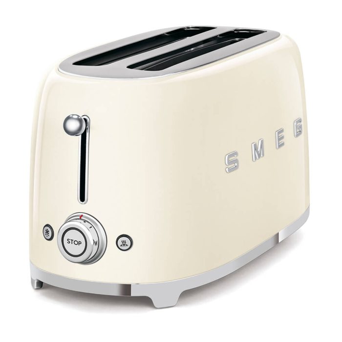 SMEG 4 Slice Toaster TSF02CRSA Cream - Image 2