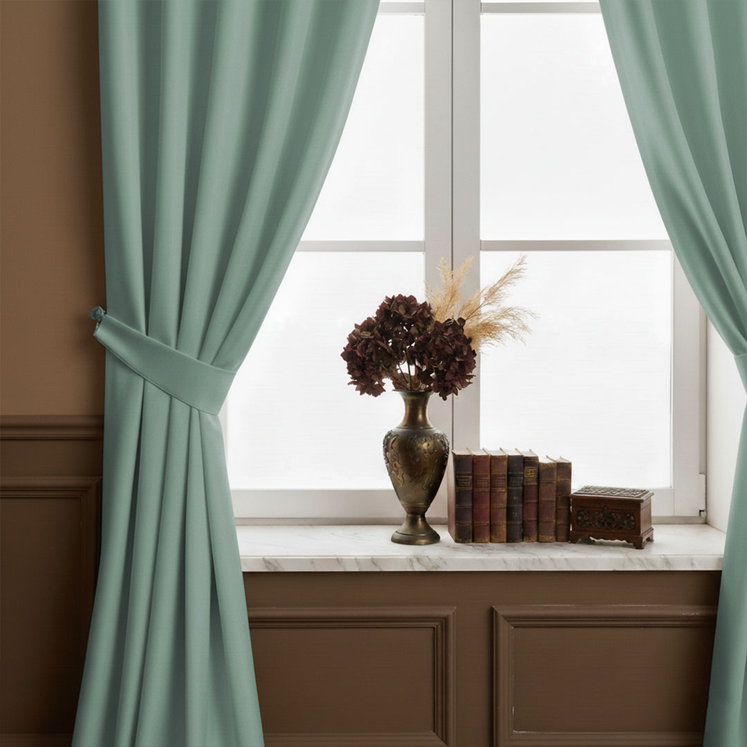 ducegg Woven Blockout 280/300cm Duck Egg - Image 1