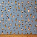Viscose Nylon Pique Paris Fashion Blue 13331