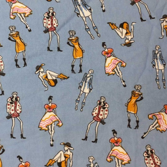 Viscose Nylon Pique Paris Fashion Blue 13331 - Image 3