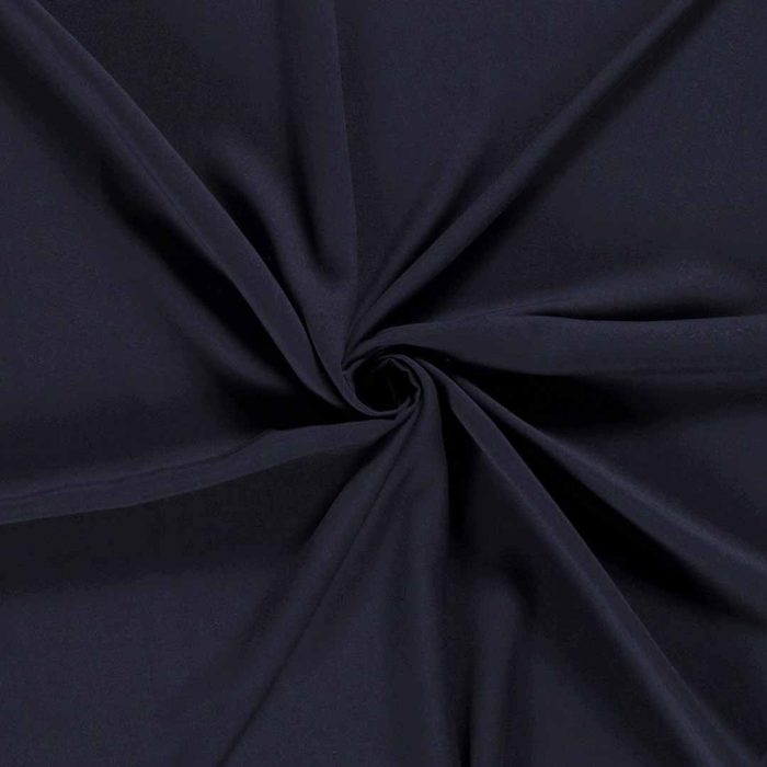 Bamboo Poplin Viscose Navy 14299-008 - Image 3