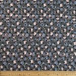 Chiffon Flock Floral Pink 15031/012