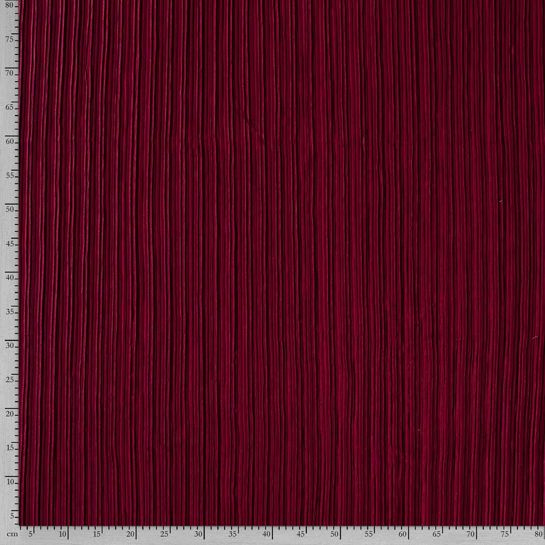 Plisse Knitted Pleated Bordeaux