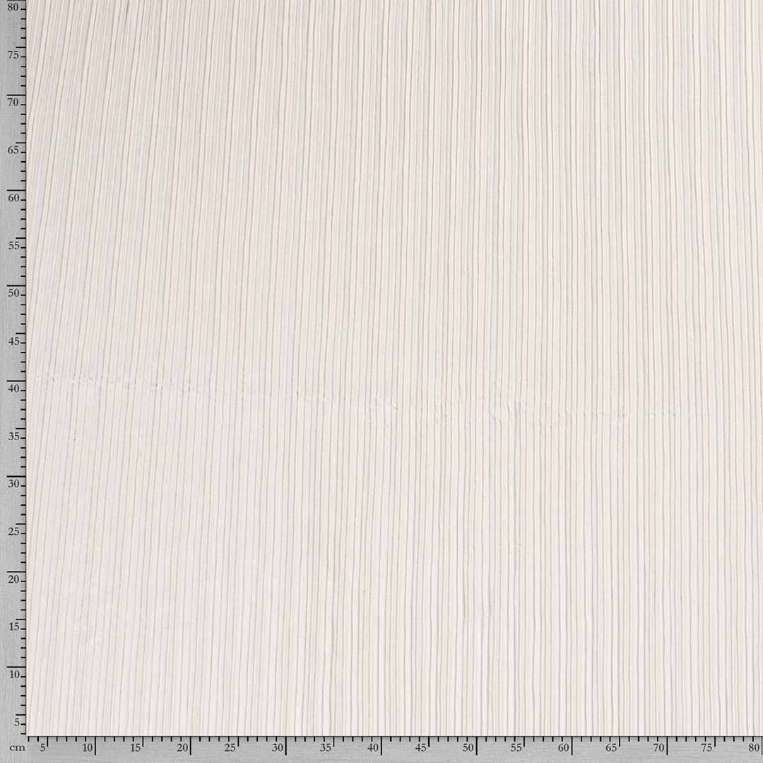 Plisse Knitted Pleated Off-White