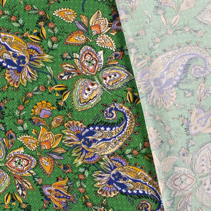 Batik Viscose Twill Apple Green 19032-025 - Image 2