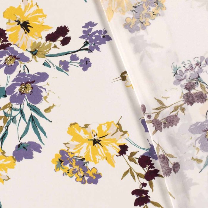 Viscose Poplin Spray Off-White 19045-051 - Image 2