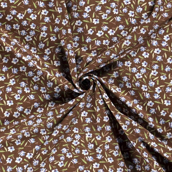 Viscose Poplin Brown 19046-055 - Image 3