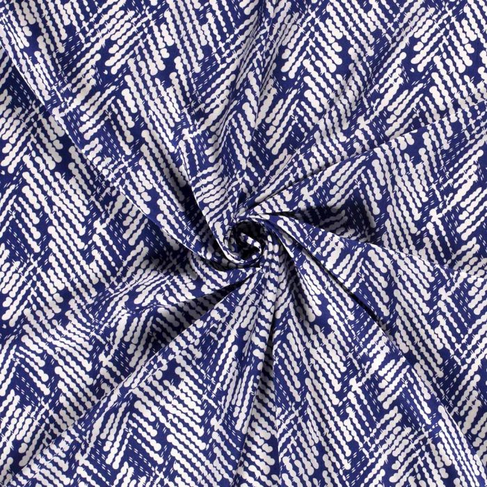 Viscose Poplin Diagonal Cobalt 19048-005 - Image 3