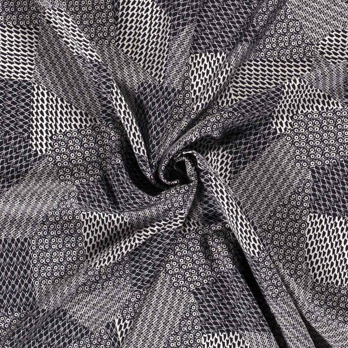 Viscose Poplin Spatial Navy 19050-008 - Image 3