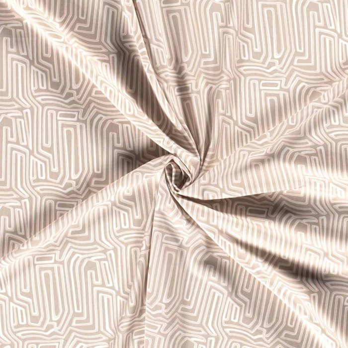 Viscose Poplin Complexity Sand 19053-052 - Image 3
