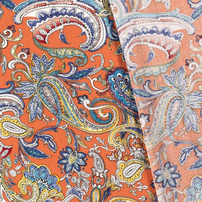 Viscose Poplin Cashmr Orange 19058-036 - Image 2