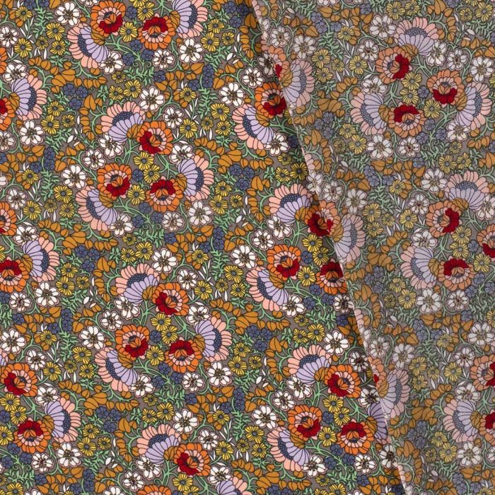 Chiffon Summer Field Mid Grey 19076-063 - Image 2