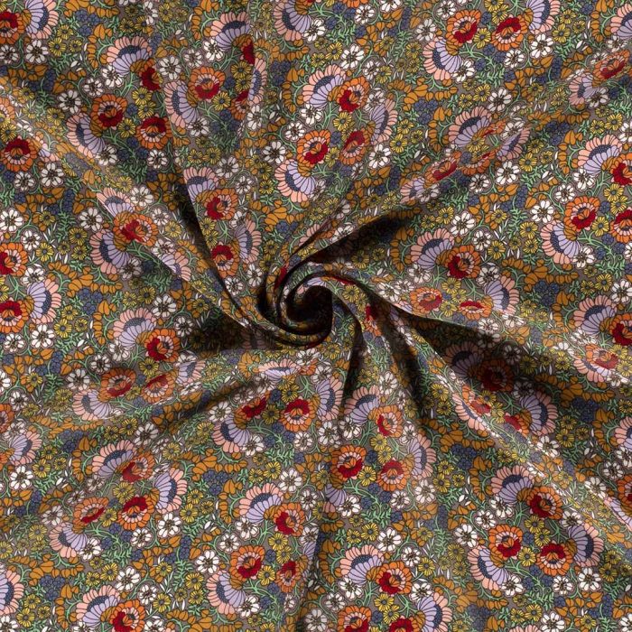 Chiffon Summer Field Mid Grey 19076-063 - Image 3