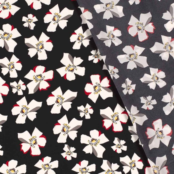 Crepe Georgette Black 19078-069 - Image 2