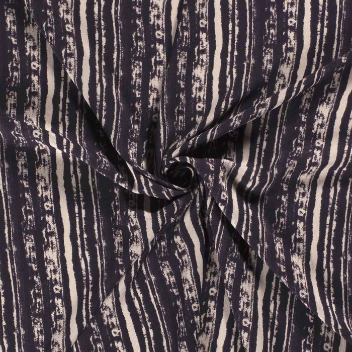 Borken Crepe Straited  Navy 19085-008 - Image 3