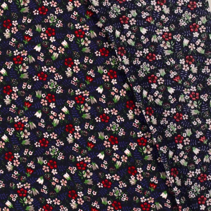 Borken Crepe Ditsy Navy 19096-008 - Image 2