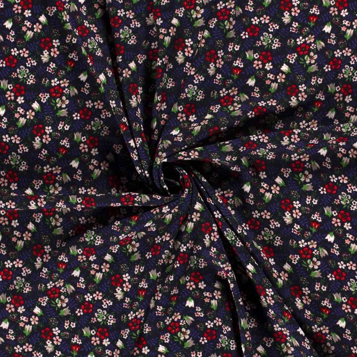 Borken Crepe Ditsy Navy 19096-008 - Image 3
