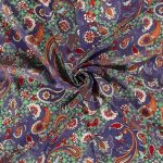 Yoryu Chiffon Paisley Purple 19133-044 - Image 3