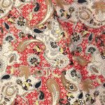 Yoryu Chiffon Paisley Off White 19133-051 - Image 2