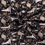 Woven Viscose Linen Crumble Black 19152-069 - Image 3
