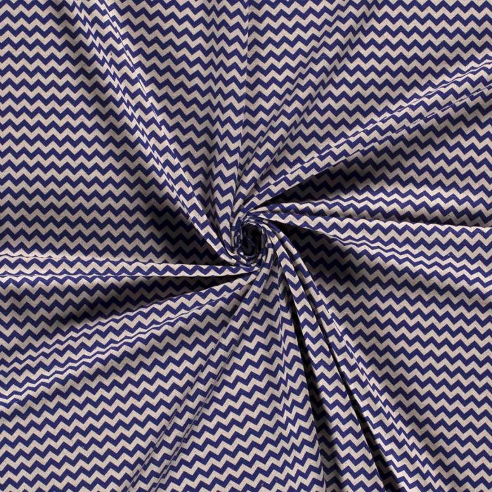 Woven Viscose Linen Chevron Cobalt 19159-005 - Image 3