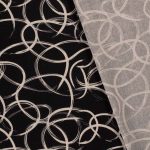 Woven Viscose Linen Doodle Black 19161-069 - Image 2