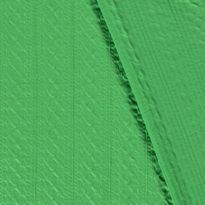 Blown Knitted Diamond Braid Apple Green - Image 2