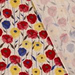 Viscose Linnen Look Red 19202-015 - Image 2