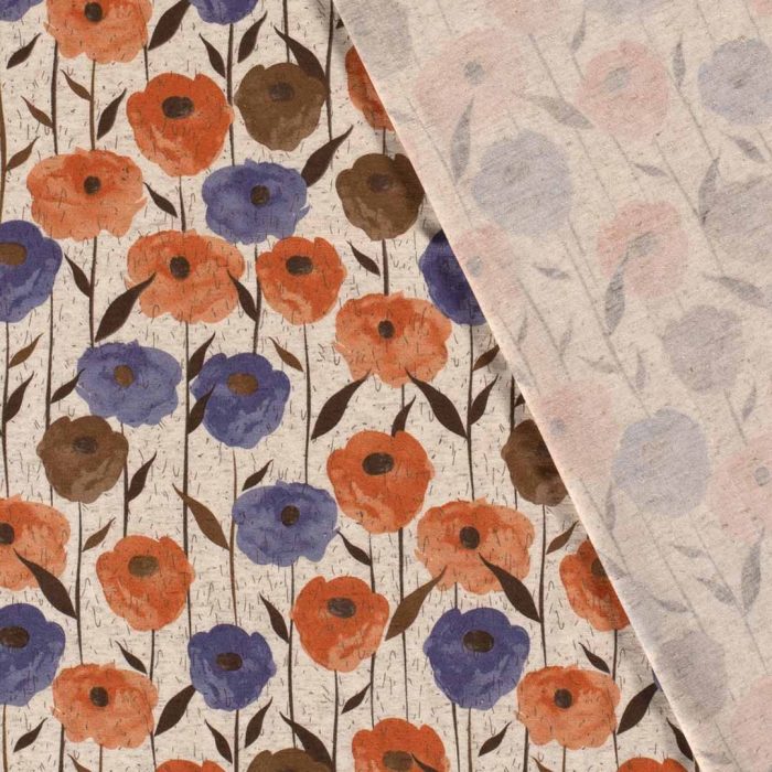 Viscose Linnen Look Orange 19202-036 - Image 2