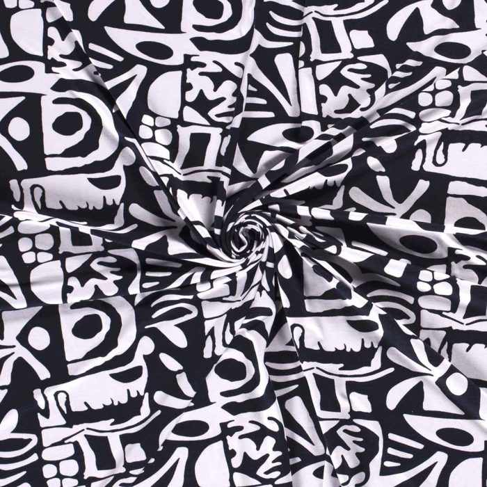 Viscose Vortex Navy 19243-008 - Image 3