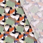 Viscose Crepe Stretch Picasso Spiral Yellow 19268-033 - Image 2