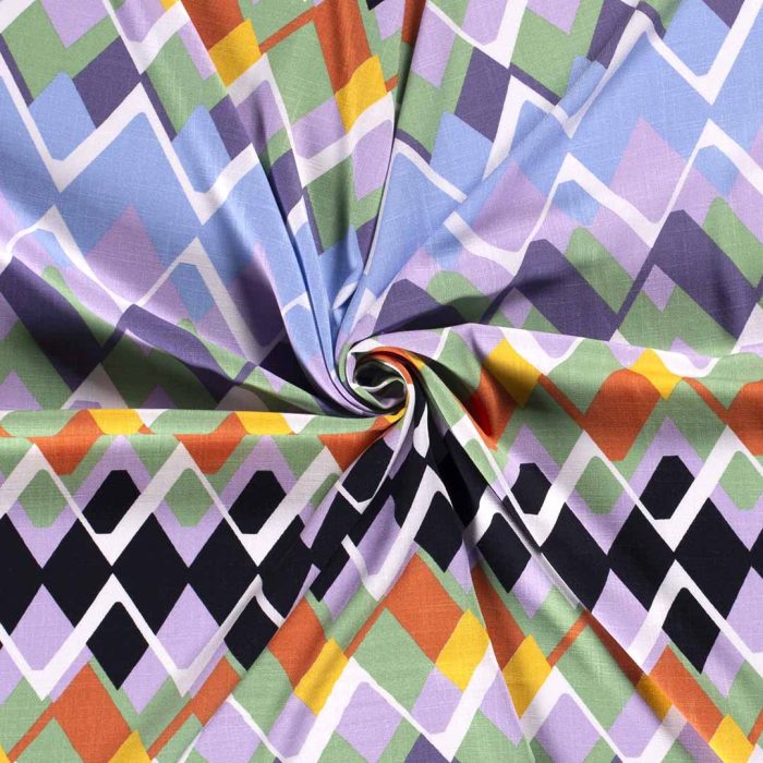 Viscose Crepe Stretch Pringle White 19269-050 - Image 3