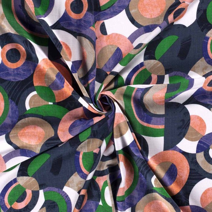 Viscose Crepe Stretch Navy 19271-008 - Image 3