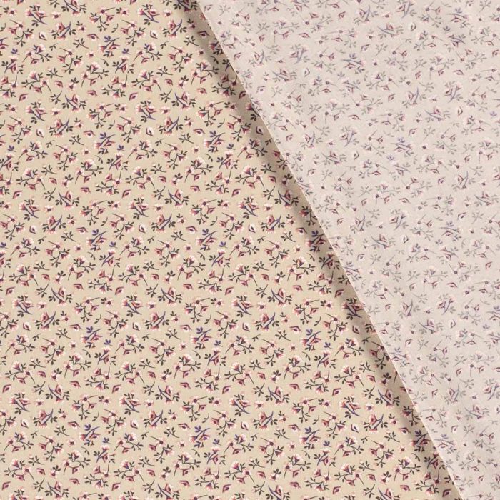 Viscose Poplin Print Sand 19682-052 - Image 3