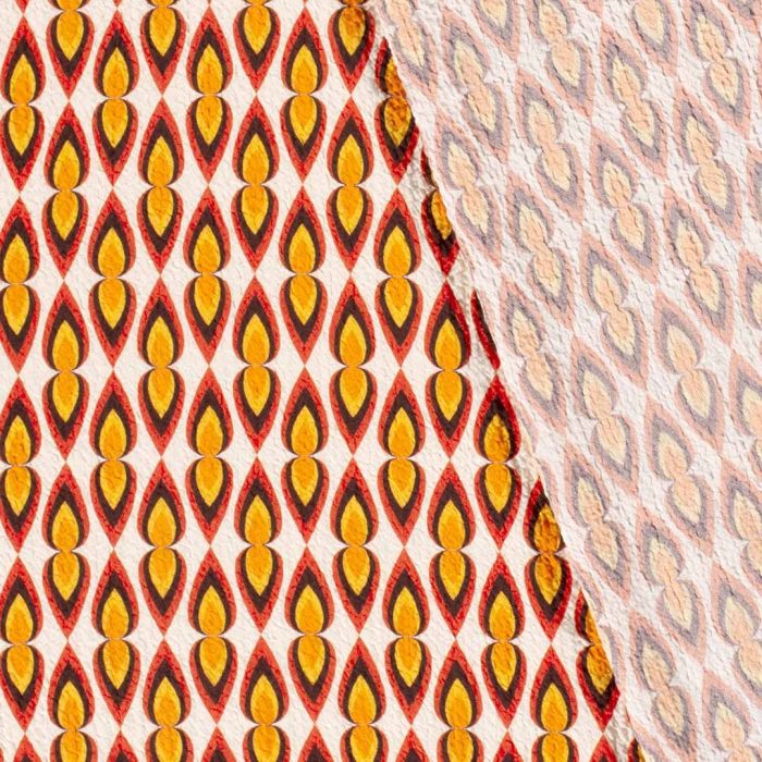 Zara Viscose Crepe Peacock  Orange 19772-036 - Image 3