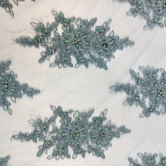 Knitted Fancy Tulle 2018-70 Green - Image 2