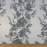 Knitted Fancy Tulle Grey