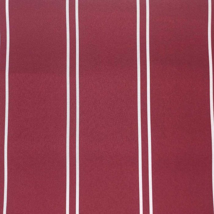 Bahamas 5801 Maroon & White Thin Stripe - Image 3