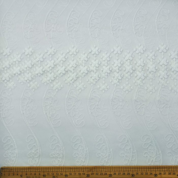 Turkish Voile 280cm  -3 Embroidered Curtaining - Image 4