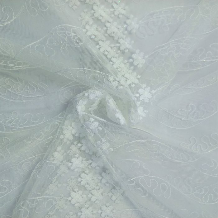 Turkish Voile 280cm  -3 Embroidered Curtaining - Image 3