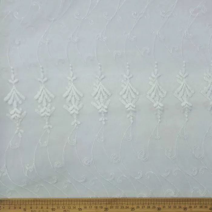 Turkish Voile 280cm -4 Embroidered Curtaining - Image 4