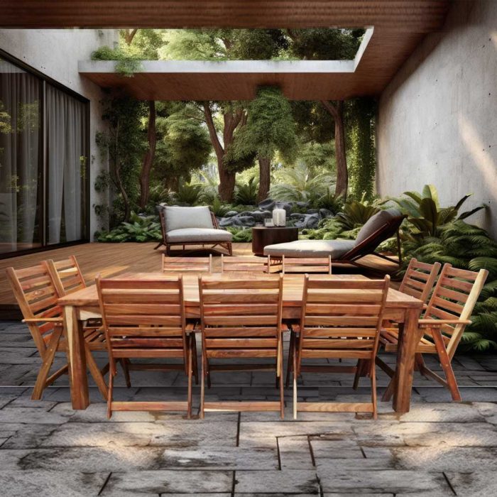 Kiaat 10 Seater with No Cushions - Image 4