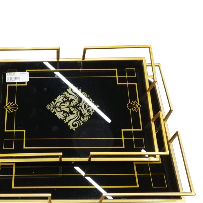 Rectangle Tray 2Pc Medallion - Image 2
