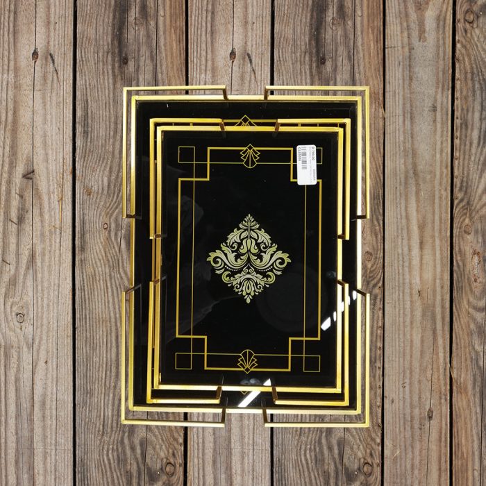 Rectangle Tray 2Pc Medallion - Image 3