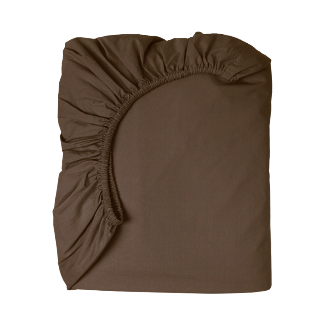 Double Fitted Sheet 144ThC ChocBrown